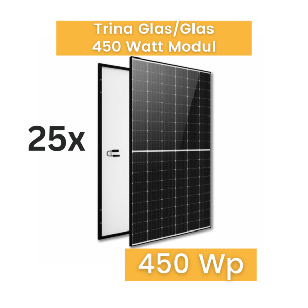 25 x Trina Vertex S+ TSM-NEG9R.28/450Wp Monofazial Glas-Glas Black Frame