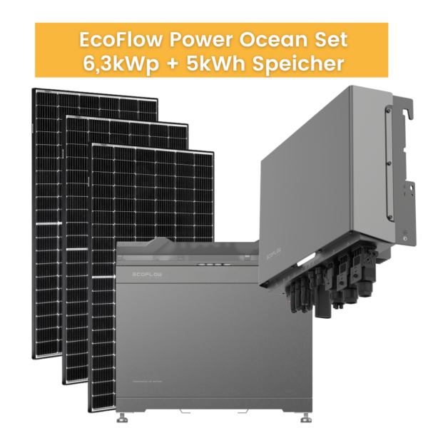 ECOFLOW PowerOcean Komplettset 6,3kWp inkl. 5kWh Speicher