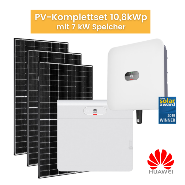 Huawei PV-Komplettset 10,8kWp inkl. 7kWh Speicher